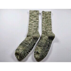 Bombas Hex Tec Grip Grippers Space Dye Crew Socks Lot Of 2 Pairs Size L